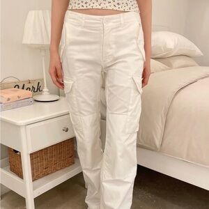 Piper white cargo pants brandy Melville